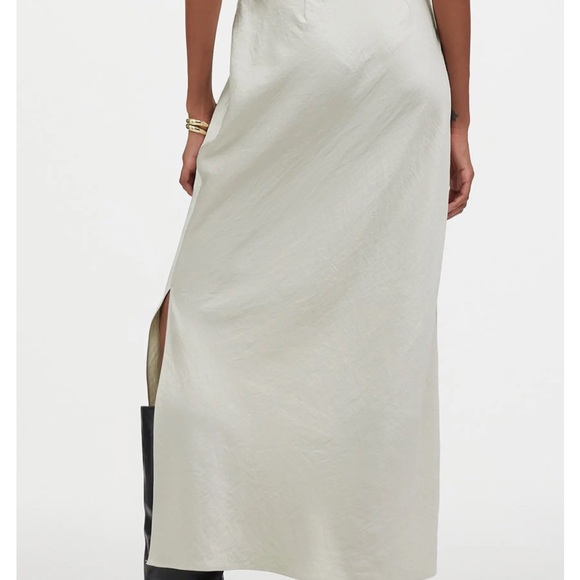 NWT madewell satin maxi slip skirt - Picture 6 of 7